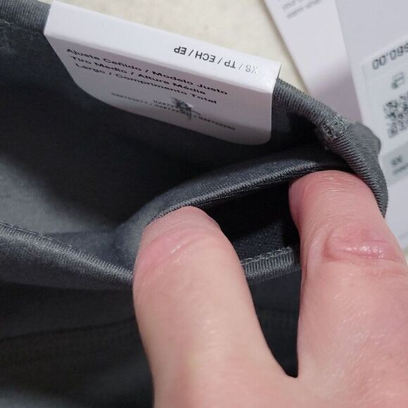 Nike Leggings Womens Size XS Therma Fit One Full Length Mid Rise Gray Athleisure - Picture 9 of 16